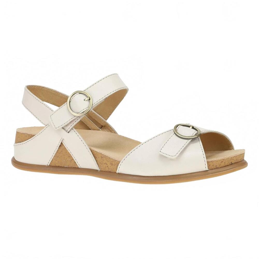 NEW DANSKO women's candace sandals in full grain ivory